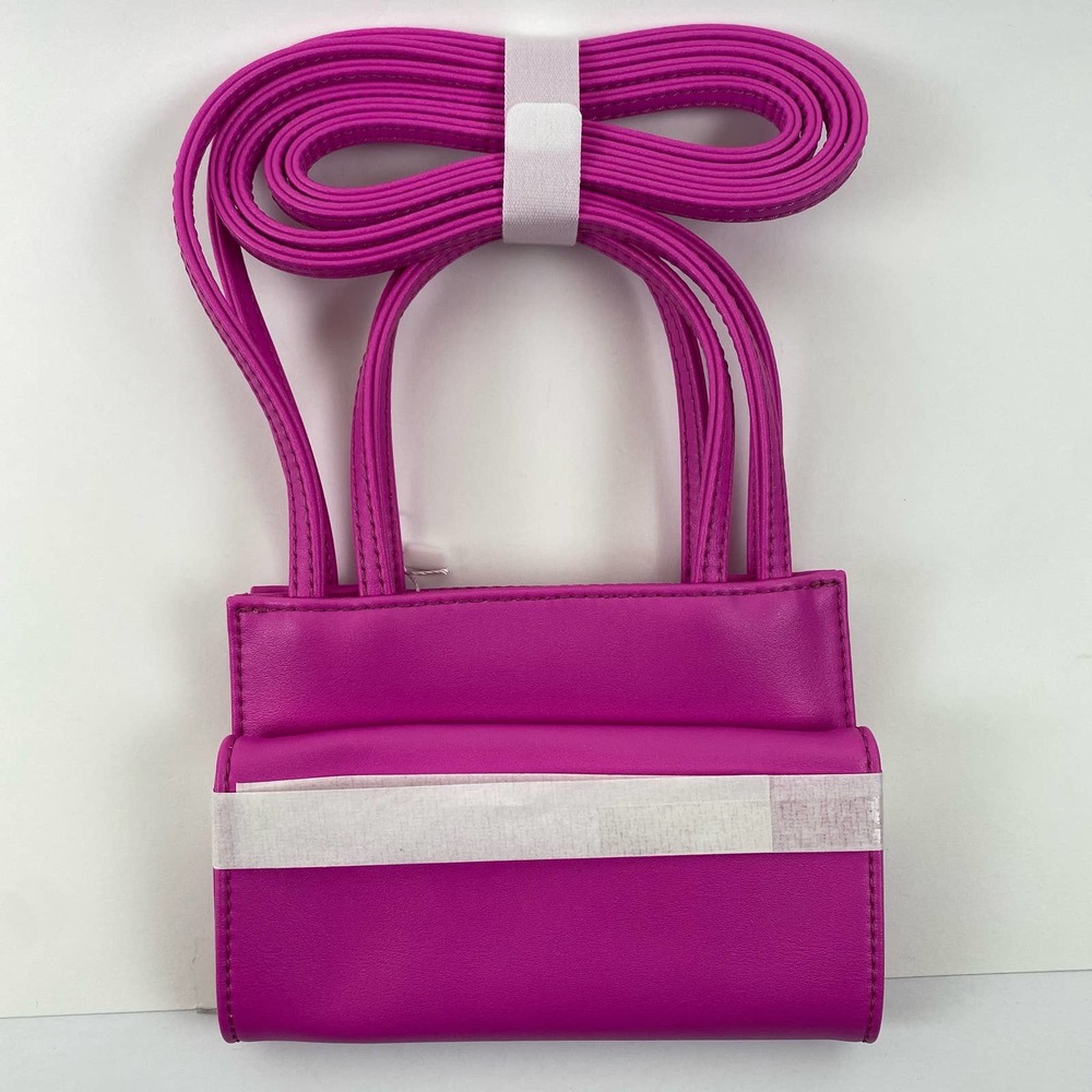 Telfar Azalea Small Pink Tote Leather Bag - Picture 6 of 14